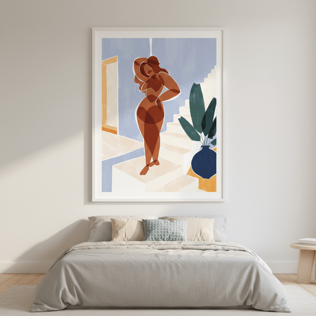 Terracotta Woman by Ivy Green Illustrations wall - art - picture - poster
