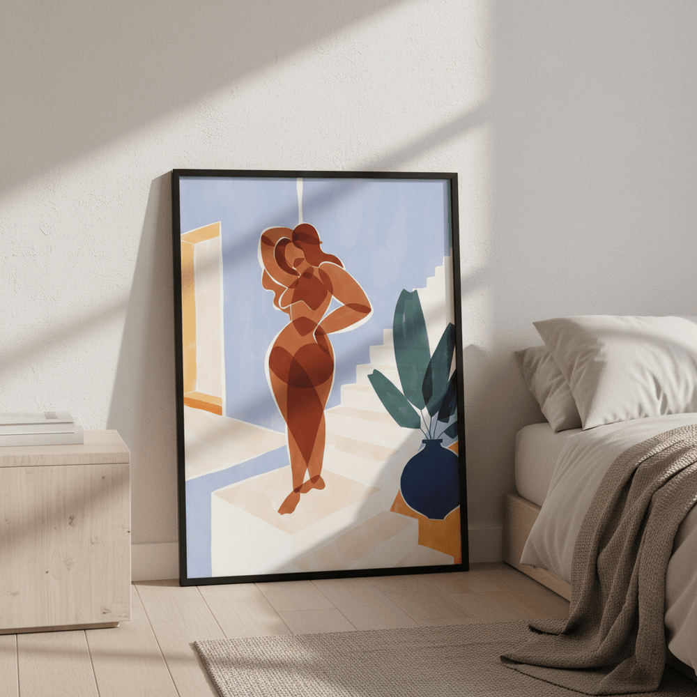 Terracotta Woman by Ivy Green Illustrations wall - art - picture - poster