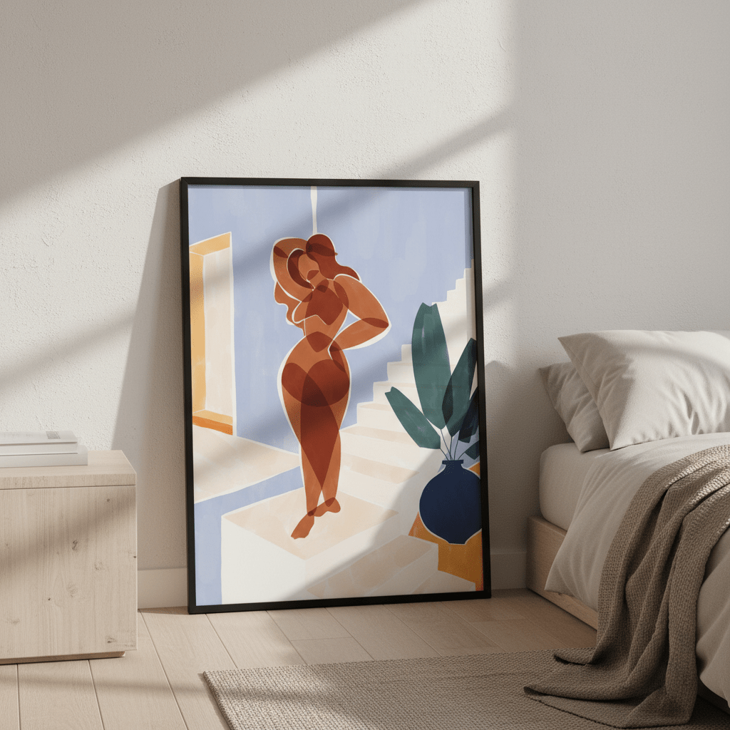 Terracotta Woman by Ivy Green Illustrations wall - art - picture - poster