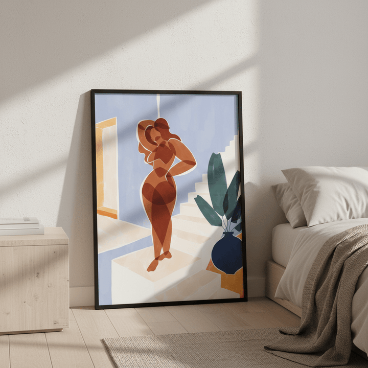 Terracotta Woman by Ivy Green Illustrations wall - art - picture - poster