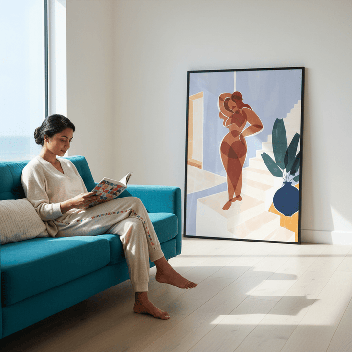 Terracotta Woman by Ivy Green Illustrations wall - art - picture - poster