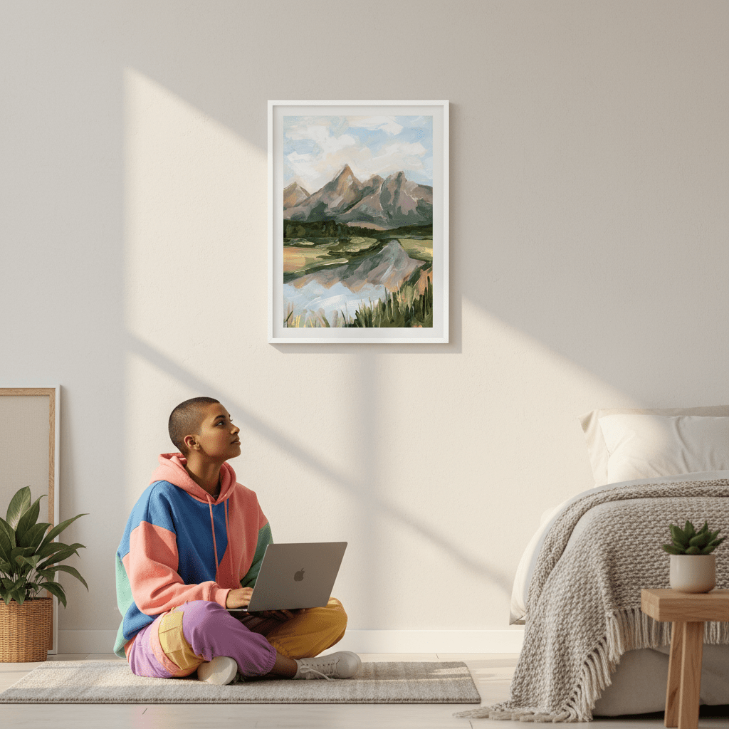 Teton Morning by Meredith O'Neal wall - art - picture - poster