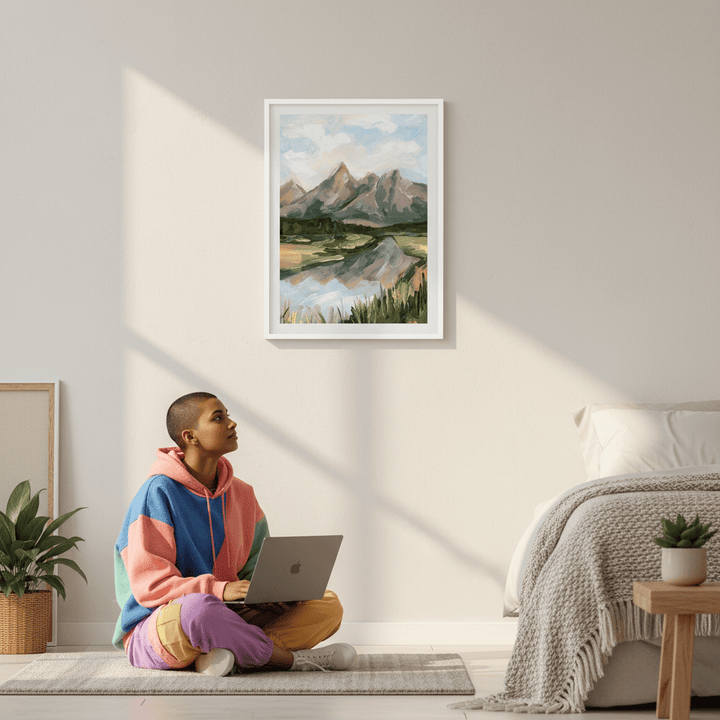 Teton Morning by Meredith O'Neal wall - art - picture - poster