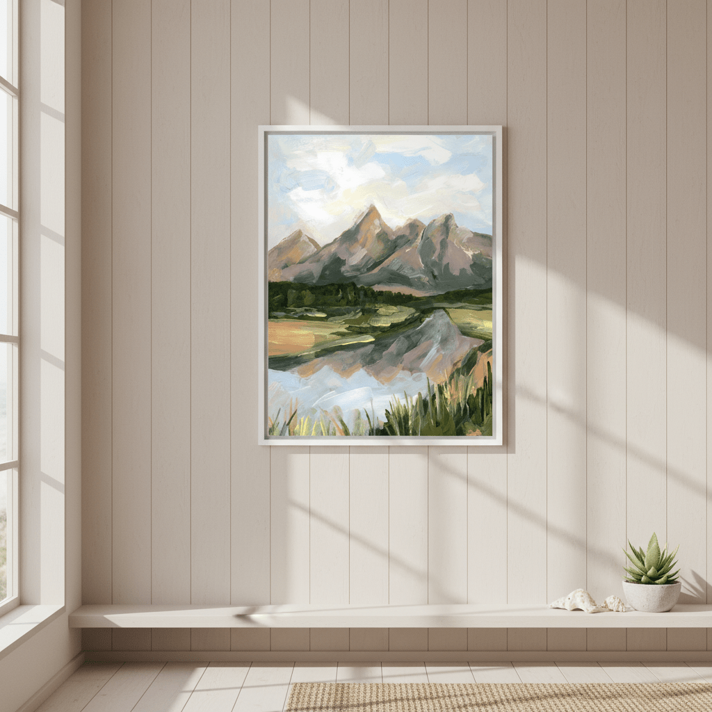 Teton Morning by Meredith O'Neal wall - art - picture - poster