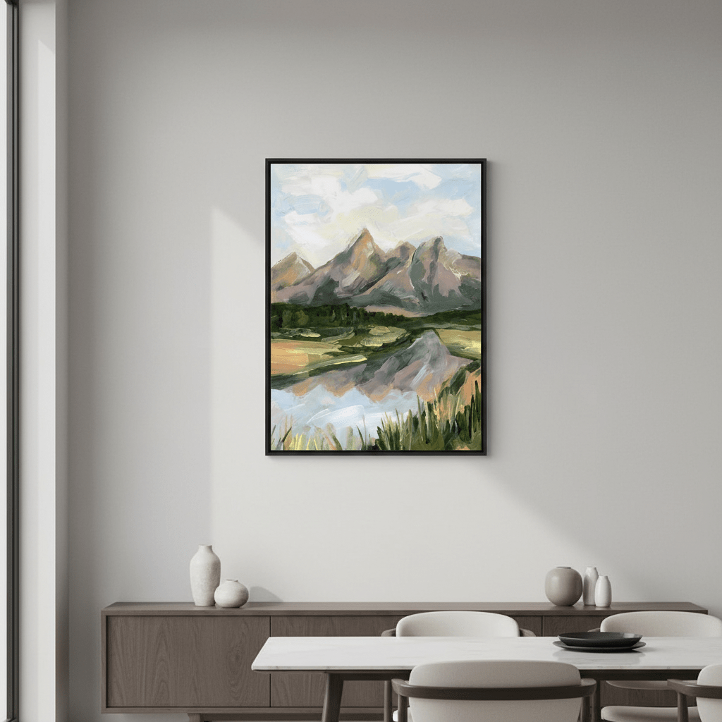 Teton Morning by Meredith O'Neal wall - art - picture - poster