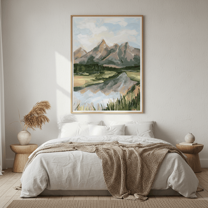 Teton Morning by Meredith O'Neal wall - art - picture - poster