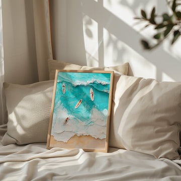 Textured Look Beach Artistic Wall Art - Style My Wall