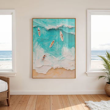 Textured Look Beach Artistic Wall Art - Style My Wall