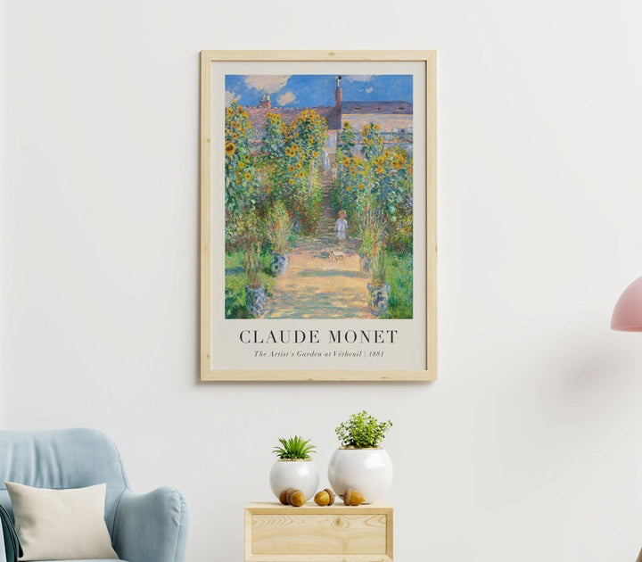 The Artist's Garden at Vétheuil 1881 Green by Claude Monet - Style My Wall