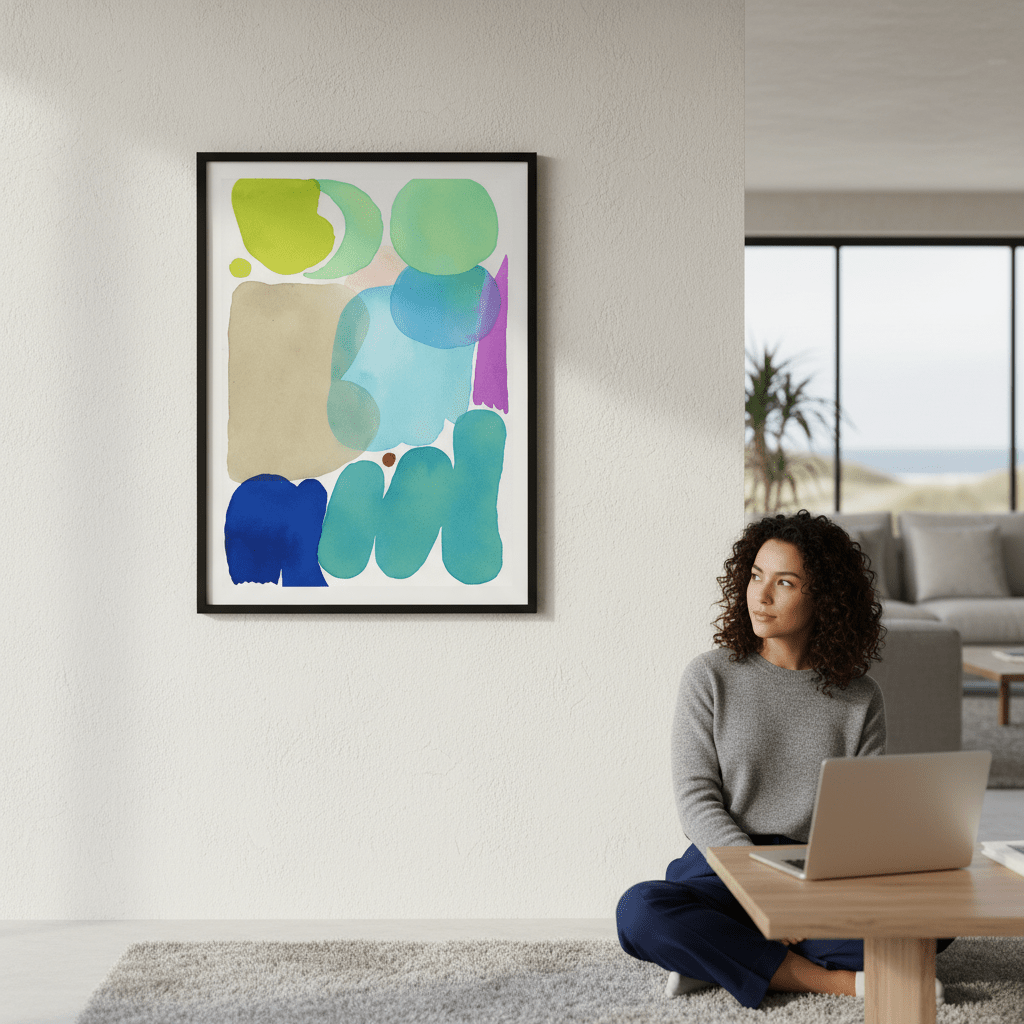 The Blue Note by Wensi Zhai wall - art - picture - poster