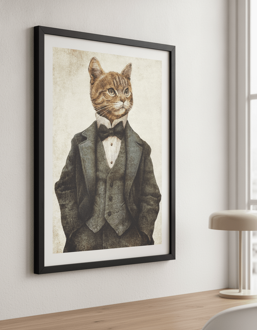 Contemporary wall art featured in a bright modern office workspace