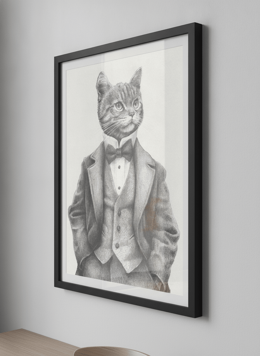Contemporary wall art featured in a bright modern office workspace