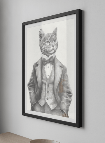 Contemporary wall art featured in a bright modern office workspace