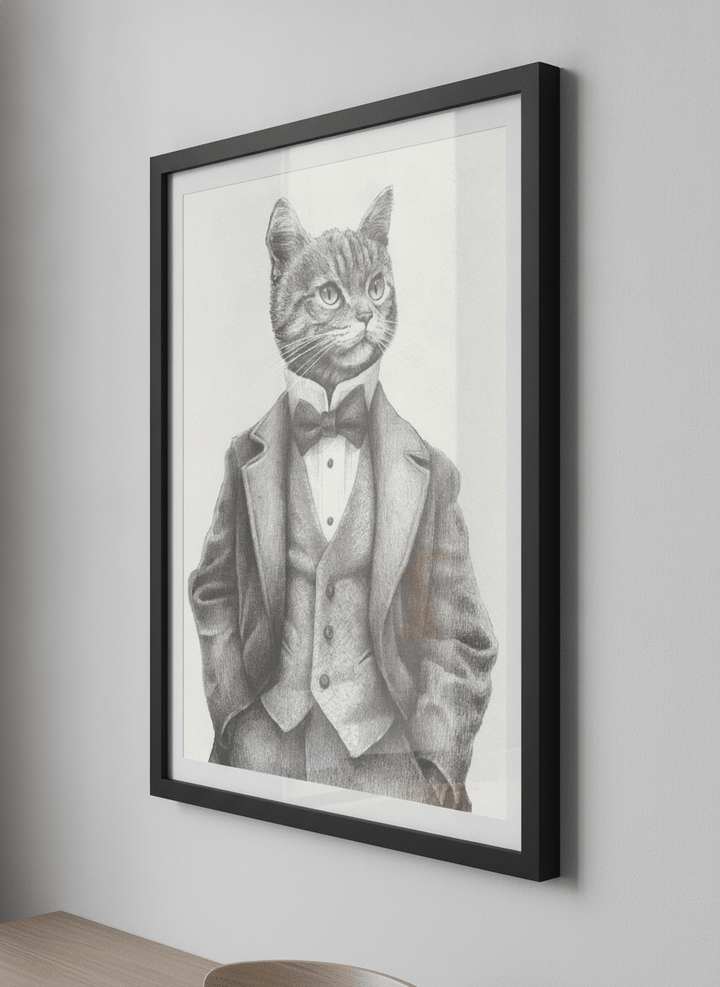 Contemporary wall art featured in a bright modern office workspace