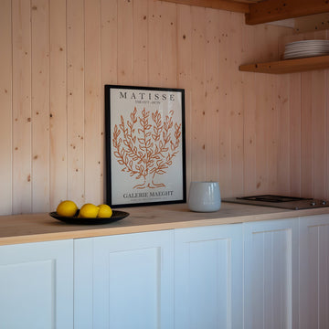 The Cut Outs Orange Tree by Henri Matisse,dining room,timber border