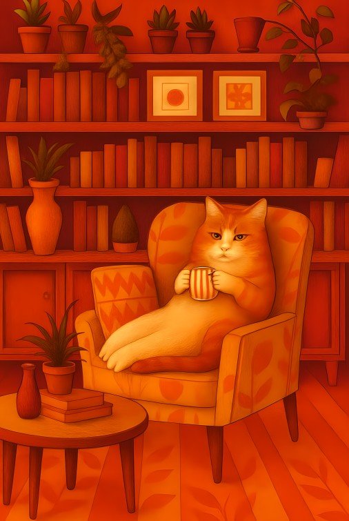 The Feline Philosopher Cat Wall Art