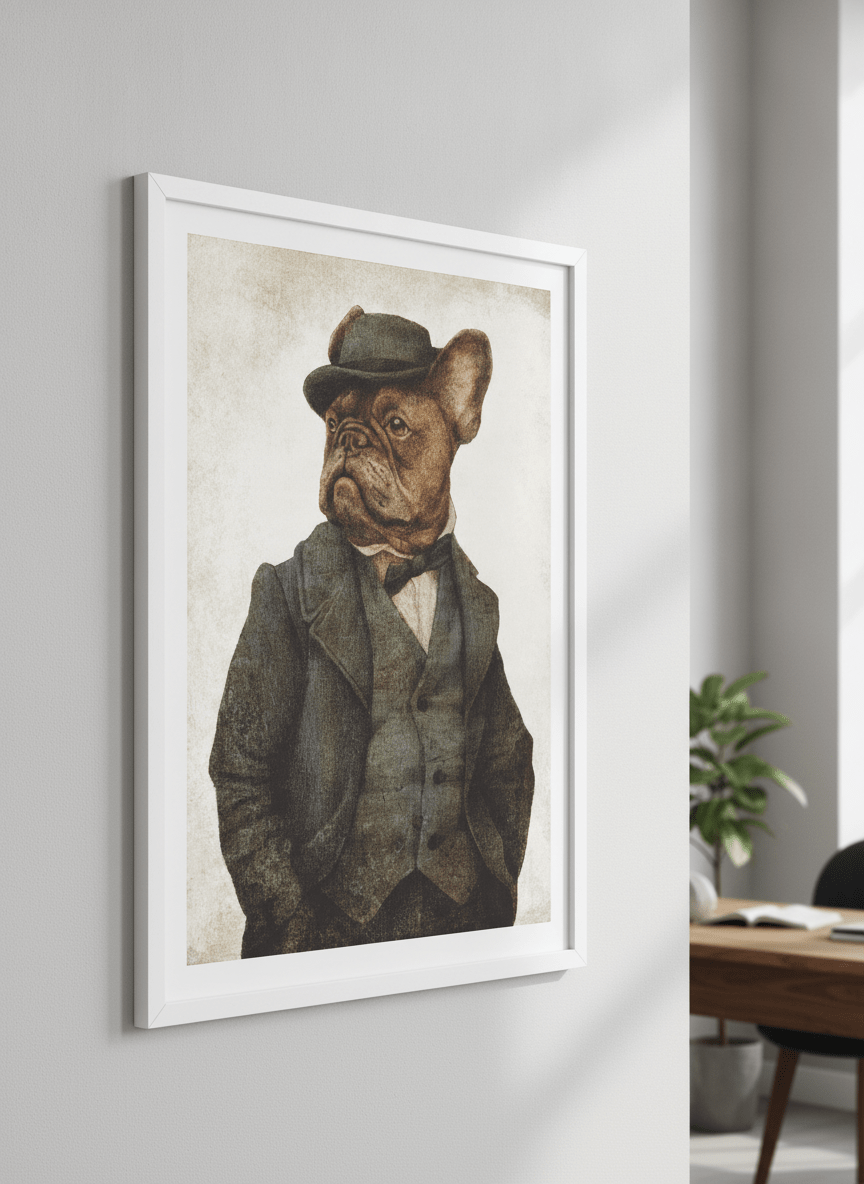Contemporary wall art featured in a bright modern office workspace