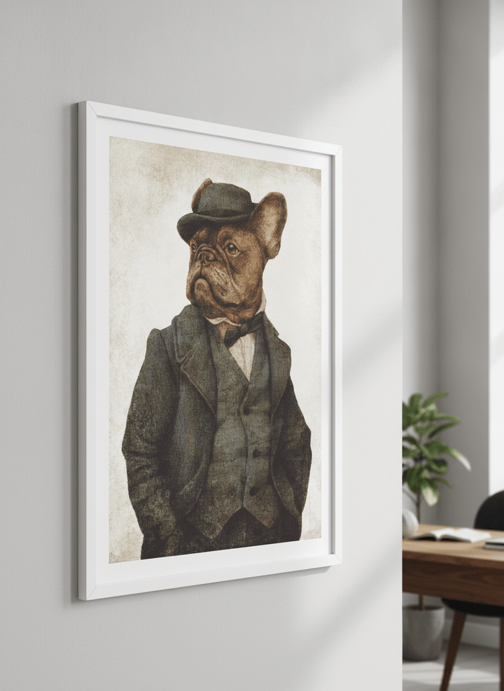 Contemporary wall art featured in a bright modern office workspace