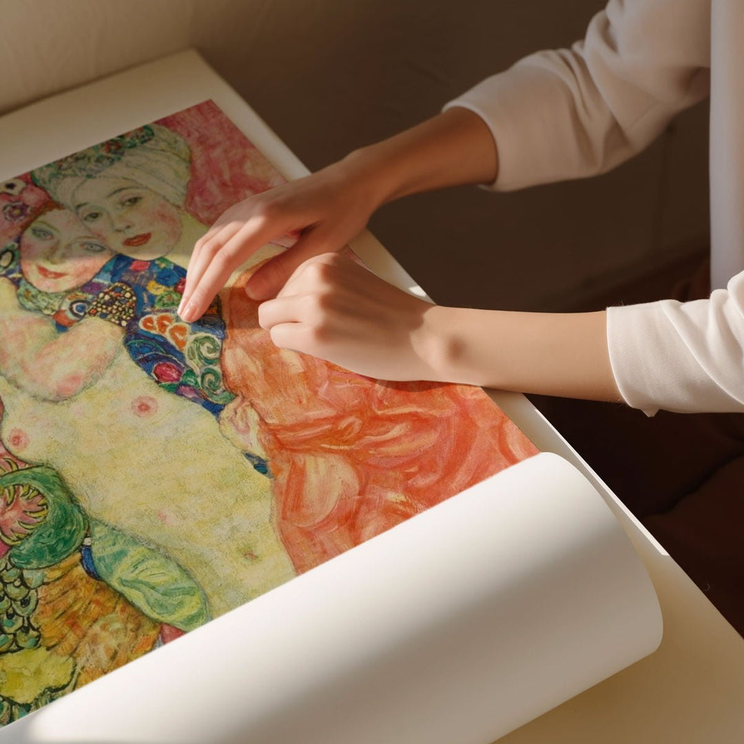 The Girlfriends Wall Art by Gustav Klimt - Style My Wall