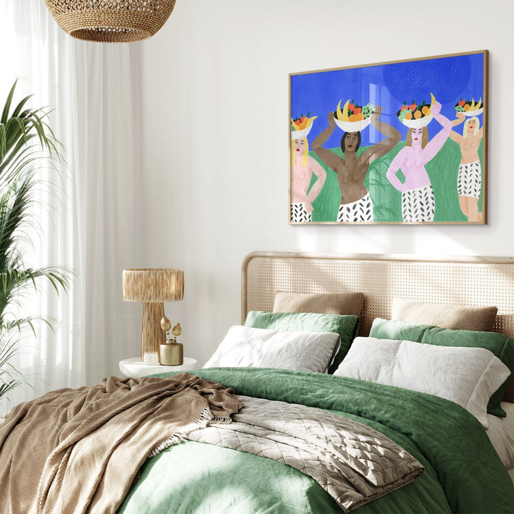 The Girls with the Fruit Cup by Cédric Pierre - Bez wall - art - picture - poster