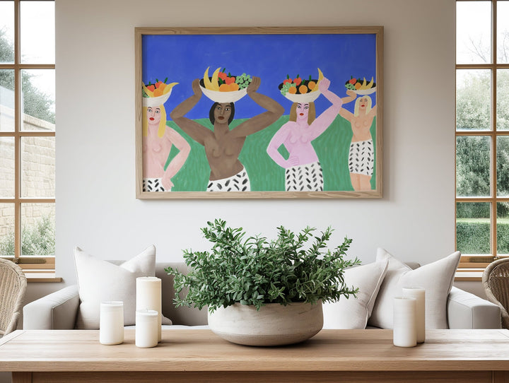 The Girls with the Fruit Cup by Cédric Pierre - Bez wall - art - picture - poster