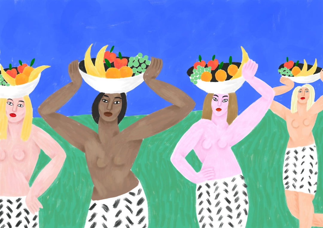 The Girls with the Fruit Cup by Cédric Pierre-Bez,frame