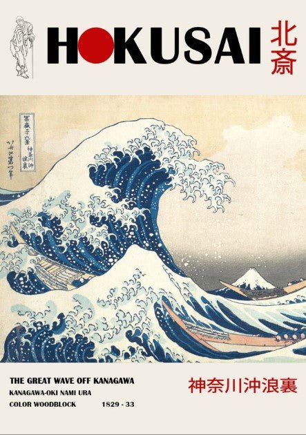 The Great Wave off Kanagawa Wall Art by Katsushika Hokusai