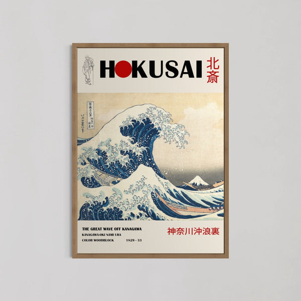 The Great Wave off Kanagawa Wall Art by Katsushika Hokusai