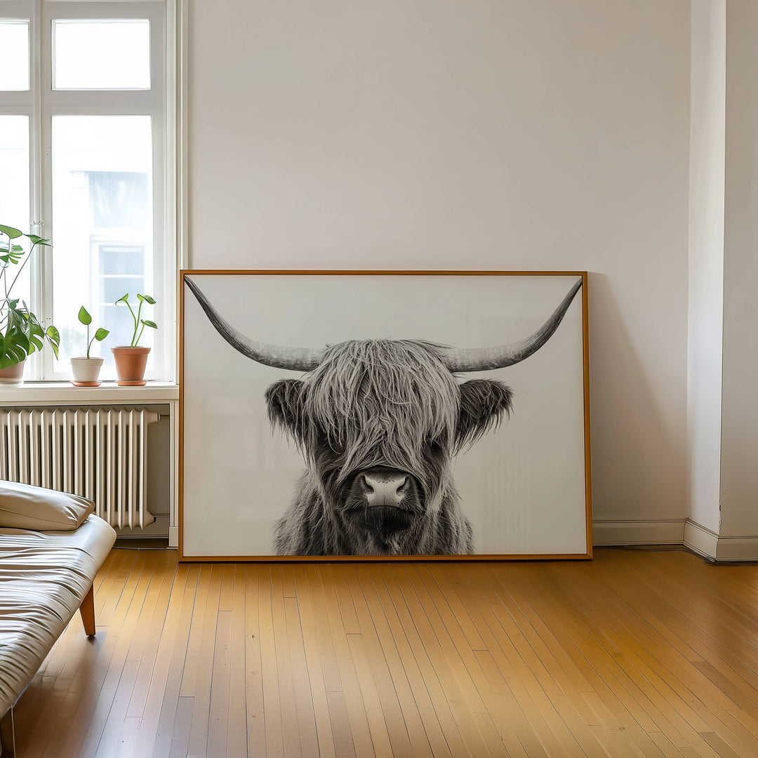 The Highland Cow King Photograph wall - art - picture - poster