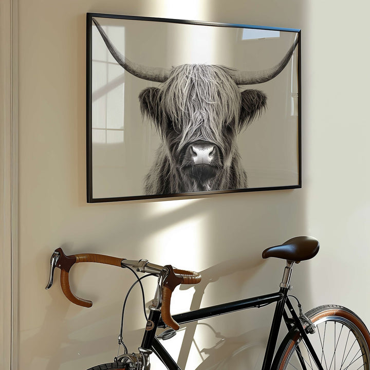 The Highland Cow King Photograph wall - art - picture - poster