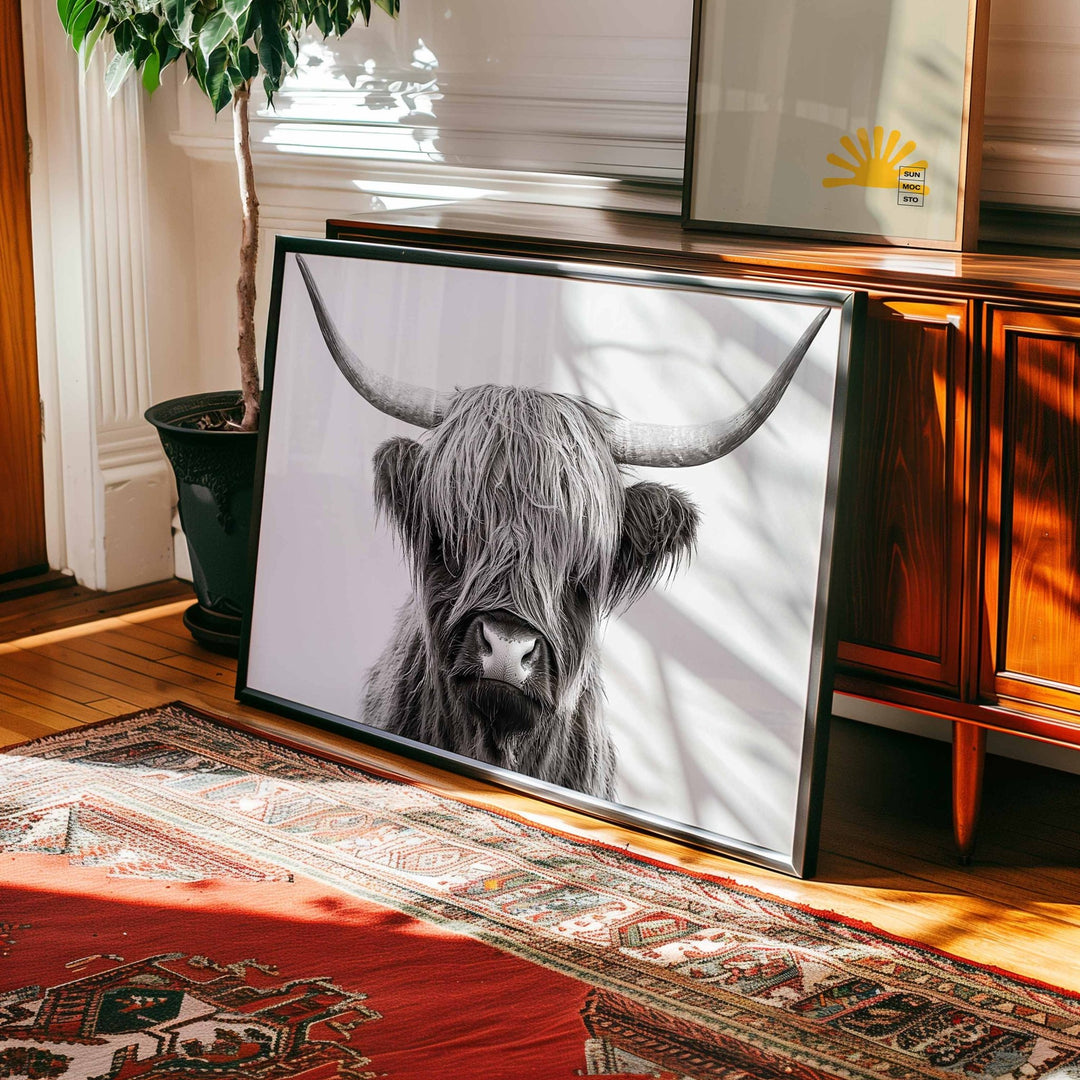 The Highland Cow King Photograph wall - art - picture - poster