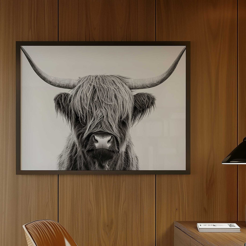 The Highland Cow King Photograph wall - art - picture - poster