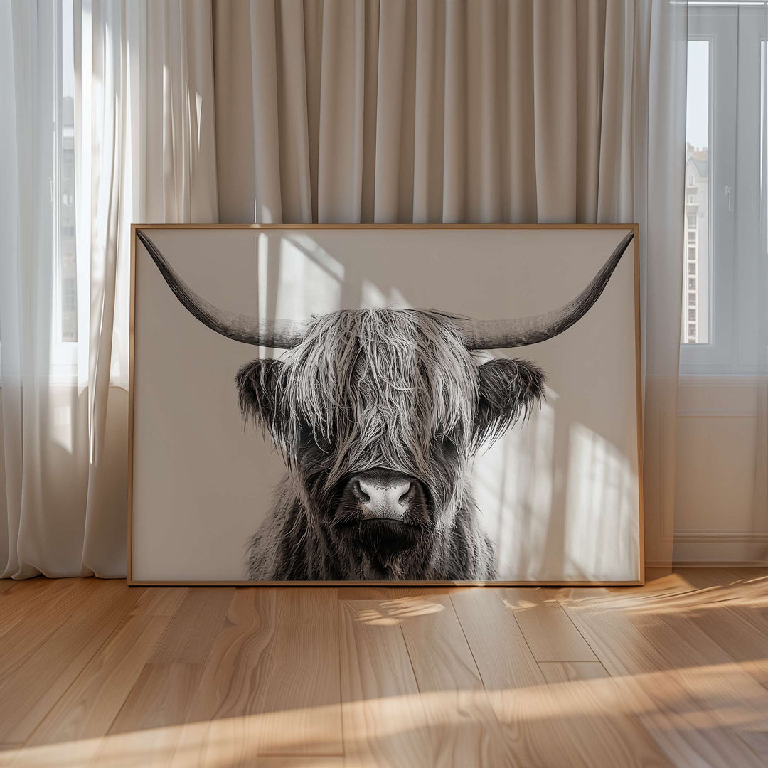 The Highland Cow King Photograph wall - art - picture - poster