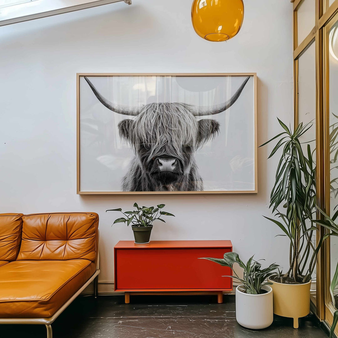 The Highland Cow King Photograph wall - art - picture - poster