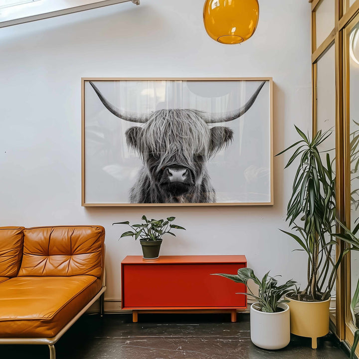 The Highland Cow King Photograph wall - art - picture - poster