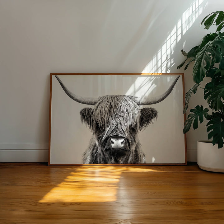 The Highland Cow King Photograph wall - art - picture - poster