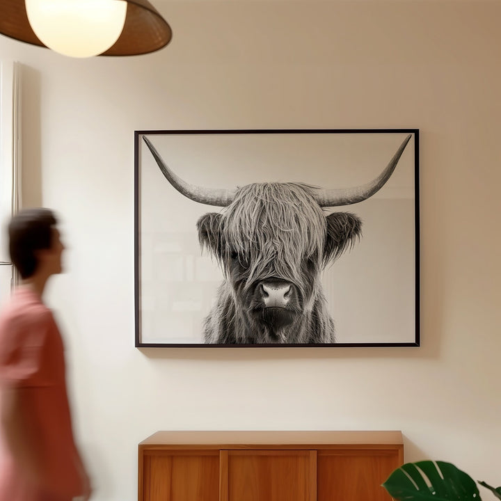 The Highland Cow King Photograph wall - art - picture - poster