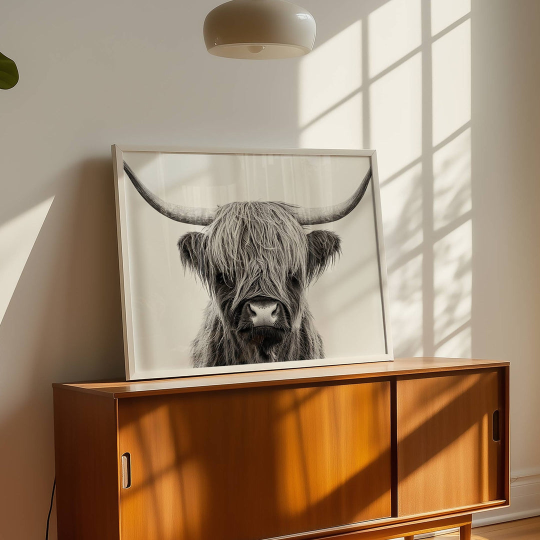 The Highland Cow King Photograph wall - art - picture - poster