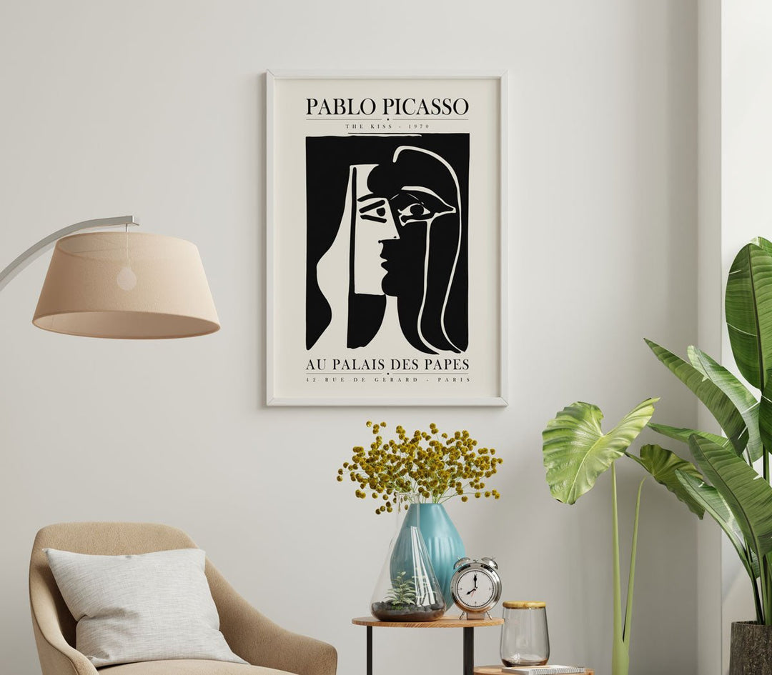 The Kiss Abstract Wall Art By Pablo Picasso - Style My Wall