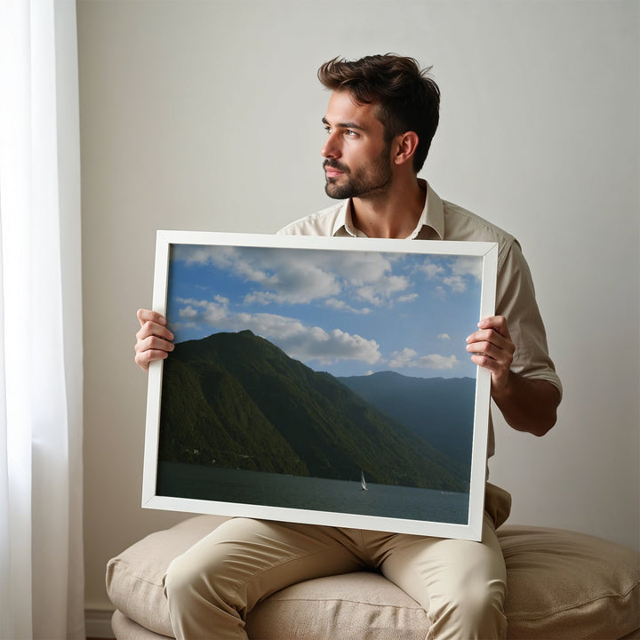 guy holding a printed photo