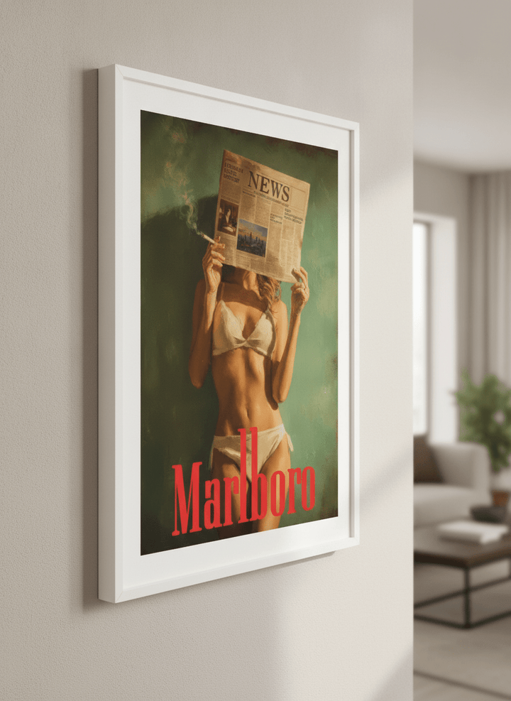 Modern wall art styled above a sofa in a neutral living room