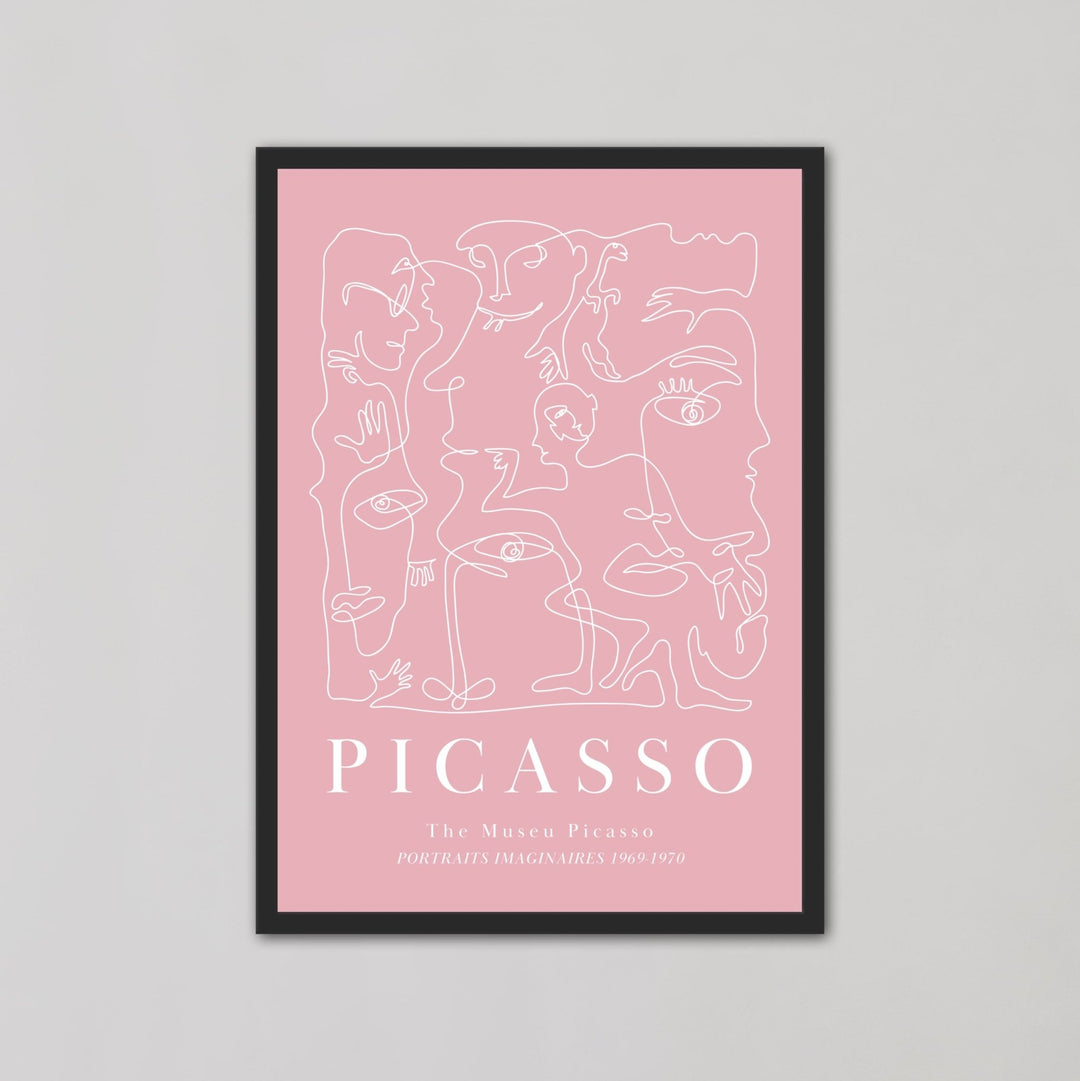 The Museu Picasso Portraits 1969-1970 Pink Wall Art - Style My Wall