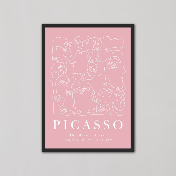 The Museu Picasso Portraits 1969-1970 Pink Wall Art - Style My Wall