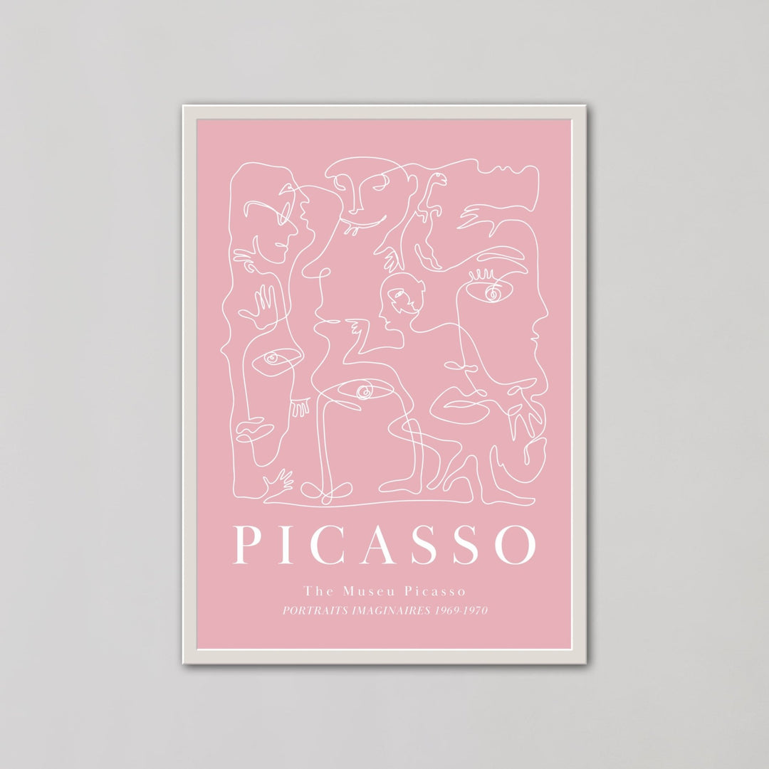 The Museu Picasso Portraits 1969-1970 Pink Wall Art - Style My Wall