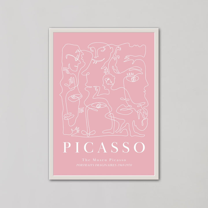 The Museu Picasso Portraits 1969-1970 Pink Wall Art - Style My Wall