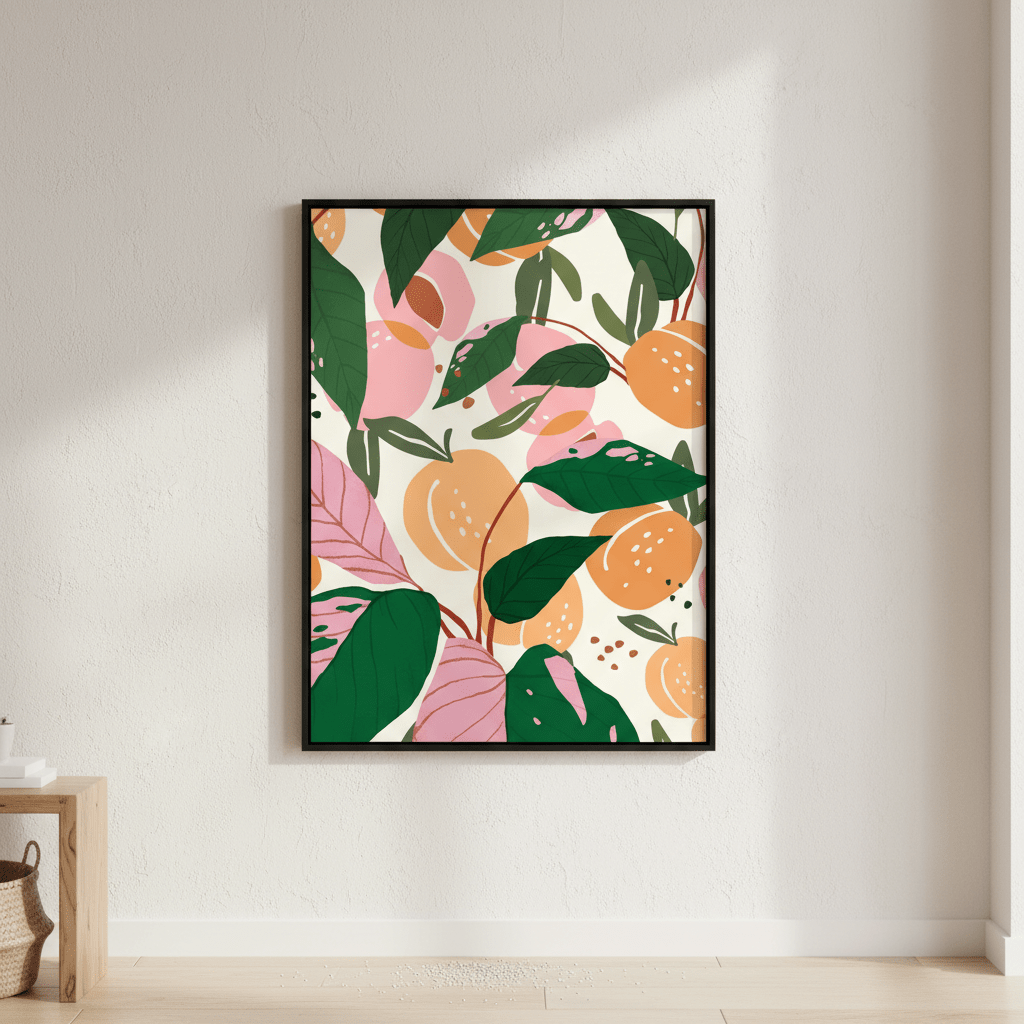 The Peach Garden by 83 Oranges wall - art - picture - poster