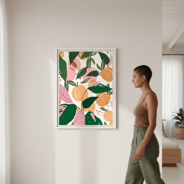 The Peach Garden by 83 Oranges wall - art - picture - poster