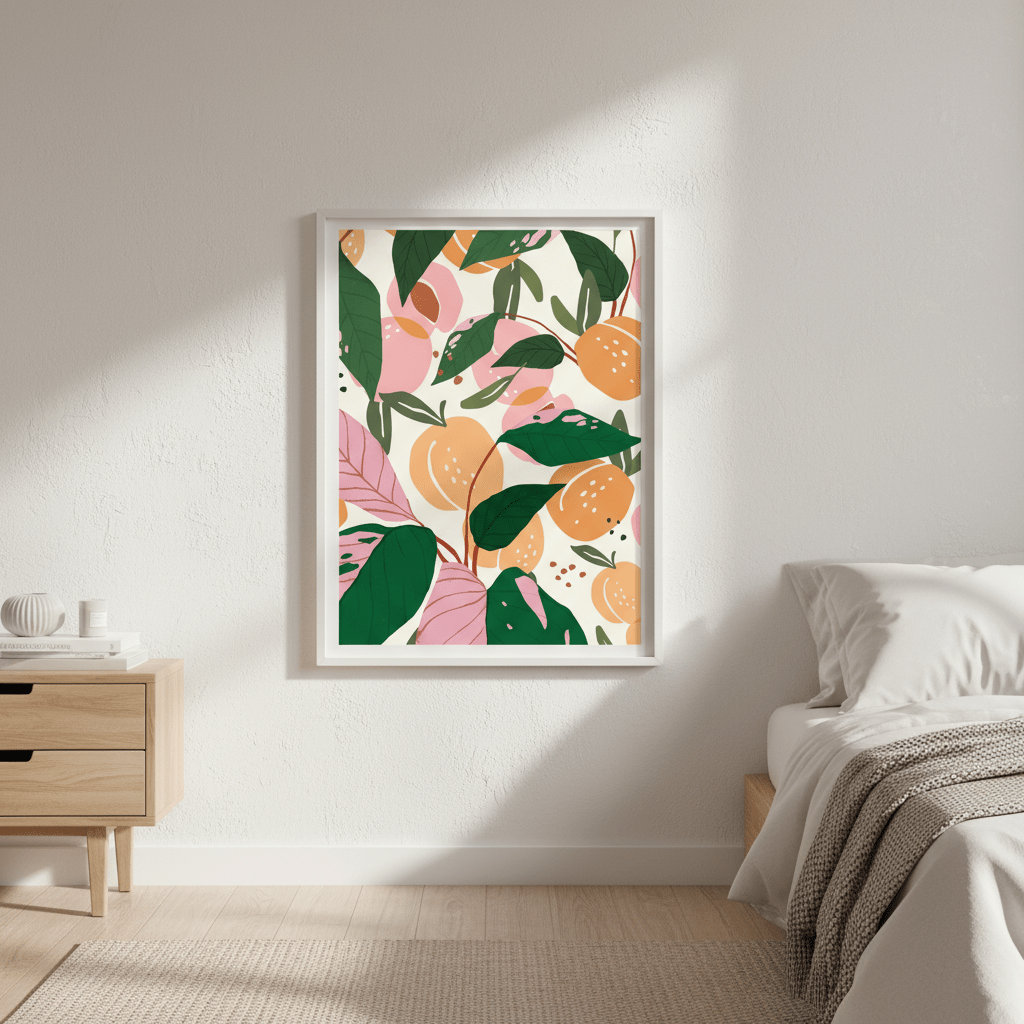 The Peach Garden by 83 Oranges wall - art - picture - poster