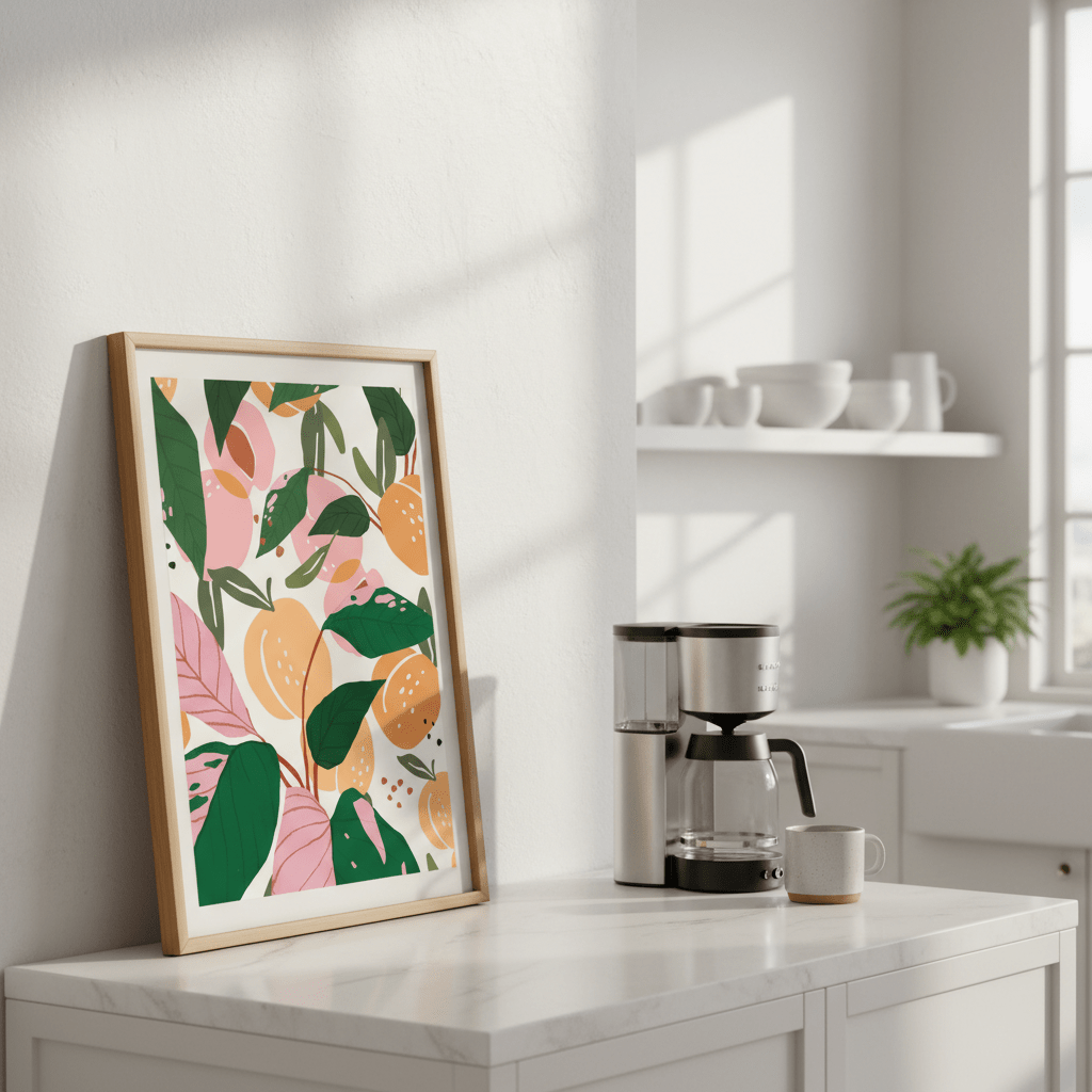The Peach Garden by 83 Oranges wall - art - picture - poster