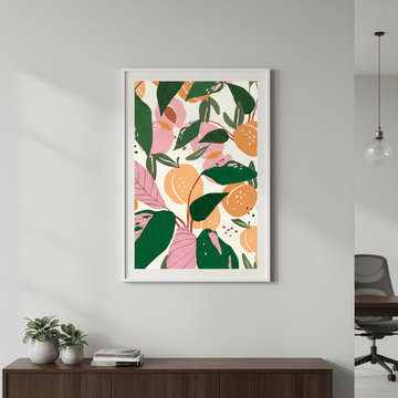 The Peach Garden by 83 Oranges wall - art - picture - poster